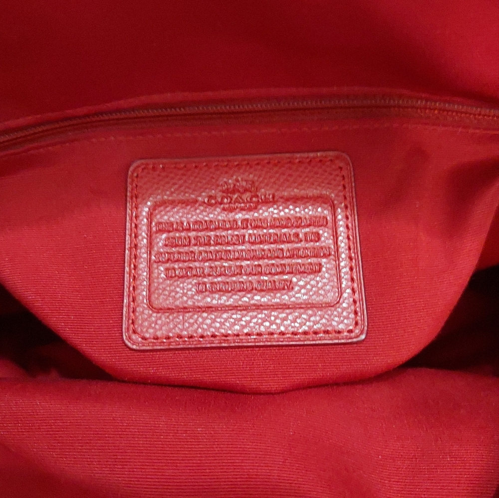 Coach Christie Crossgrain Leather Shoulder Bag Great Condition - Picture 12 of 13